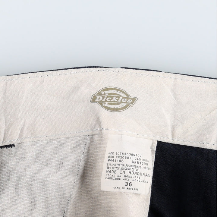 Dickies Stripe Pattern Work Shorts, Men's Size W37 (approx.) polyester navy blue type Vintage Second Hand