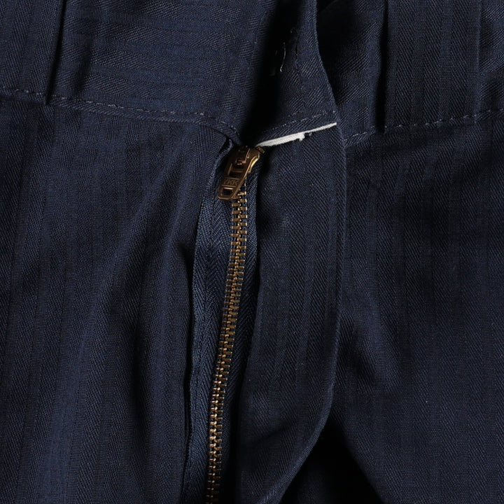 Dickies Stripe Pattern Work Shorts, Men's Size W37 (approx.) polyester navy blue type Vintage Second Hand