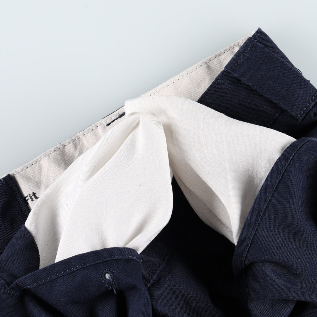 Dickies Relaxed Fit FLEX Work Shorts (Men's W35 equivalent) polyester navy blue type Vintage Second Hand