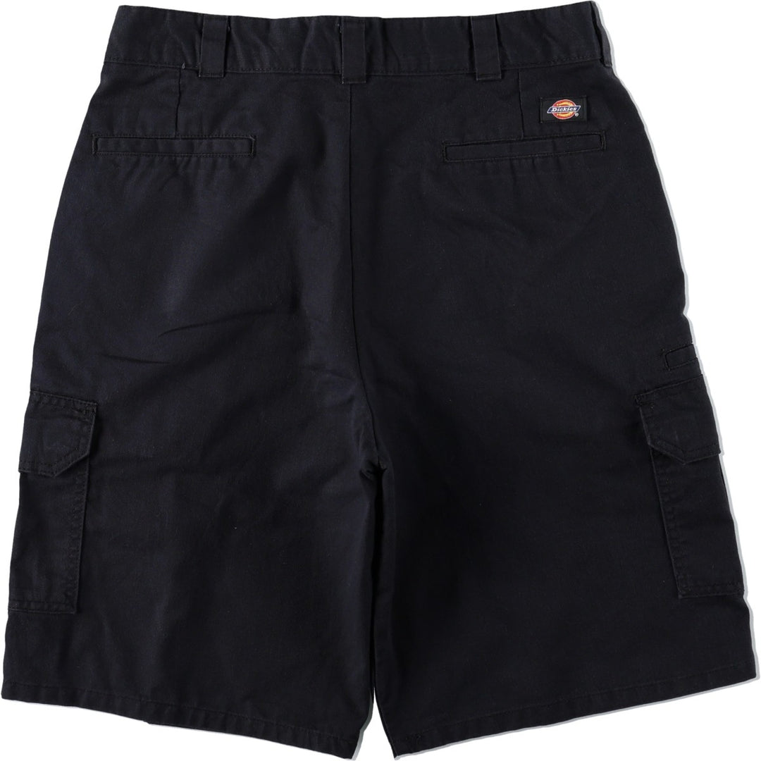 Dickies Relaxed Fit Work Shorts, Half Pants, Cargo Pants, Men's W36 (approx.) polyester black type Vintage Second Hand