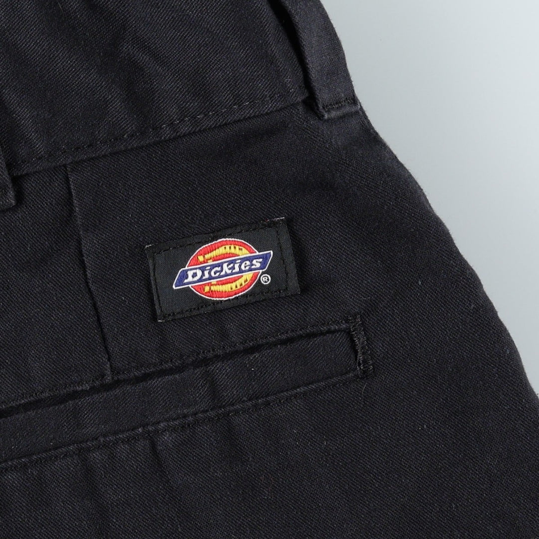 Dickies Relaxed Fit Work Shorts, Half Pants, Cargo Pants, Men's W36 (approx.) polyester black type Vintage Second Hand
