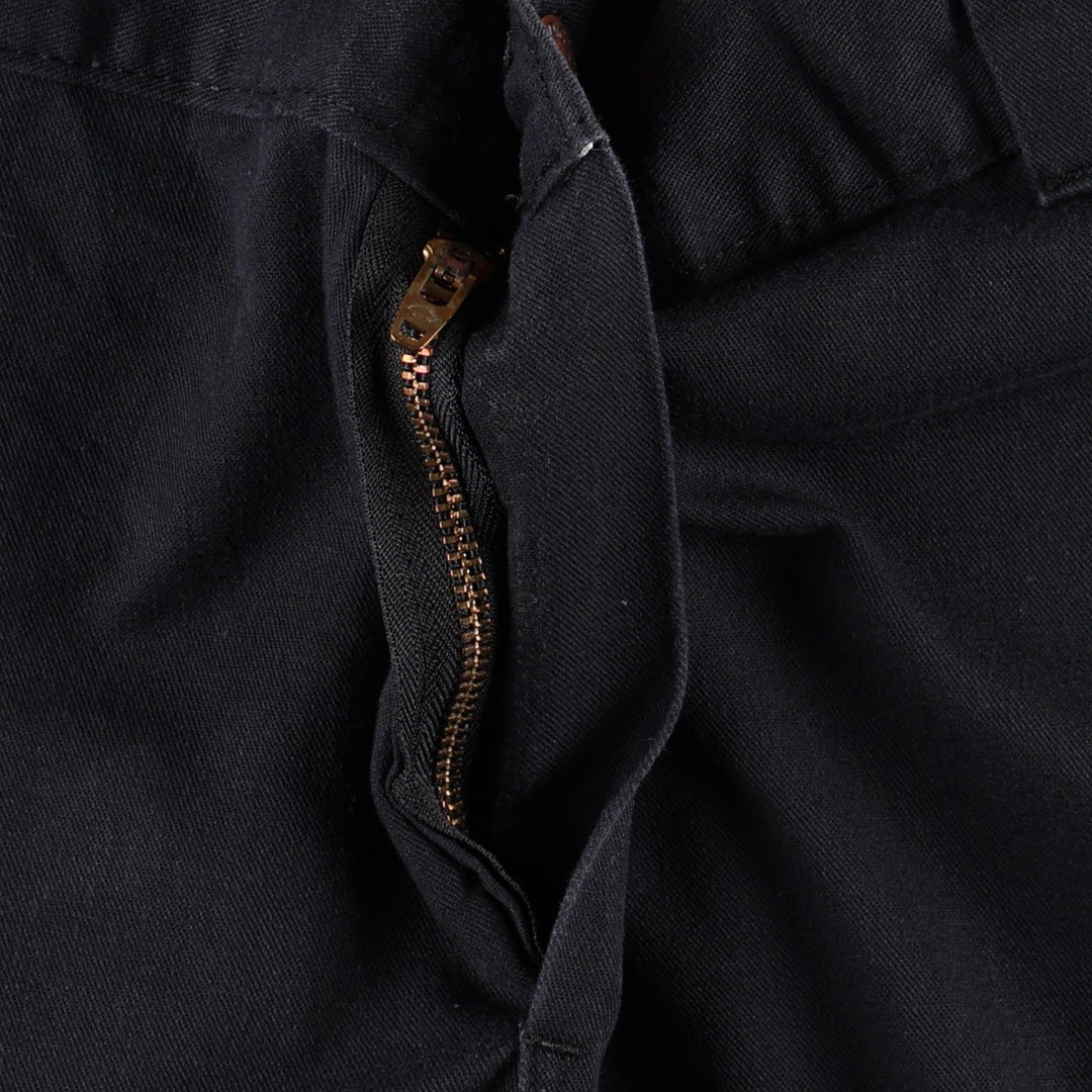 Dickies Relaxed Fit Work Shorts, Half Pants, Cargo Pants, Men's W36 (approx.) polyester black type Vintage Second Hand