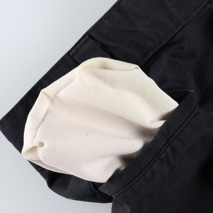 Dickies Relaxed Fit Work Shorts, Half Pants, Cargo Pants, Men's W36 (approx.) polyester black type Vintage Second Hand