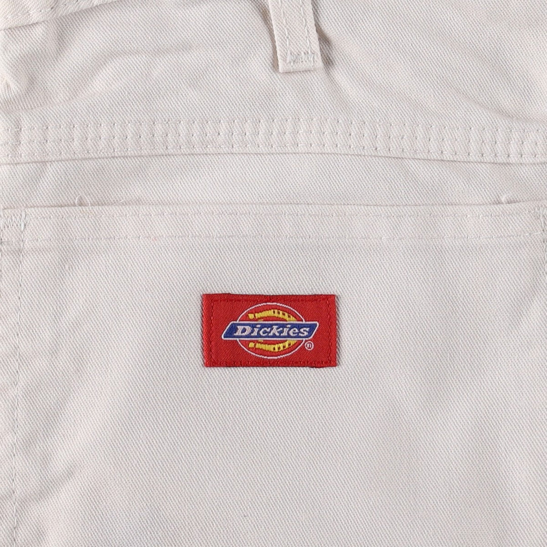 Dickies DURON White Painter Shorts, Men's Size W34 (approx.) cotton Beige type Vintage Second Hand