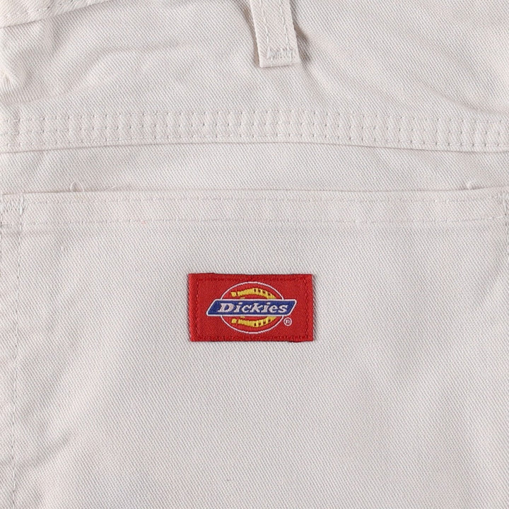 Dickies DURON White Painter Shorts, Men's Size W34 (approx.) cotton Beige type Vintage Second Hand