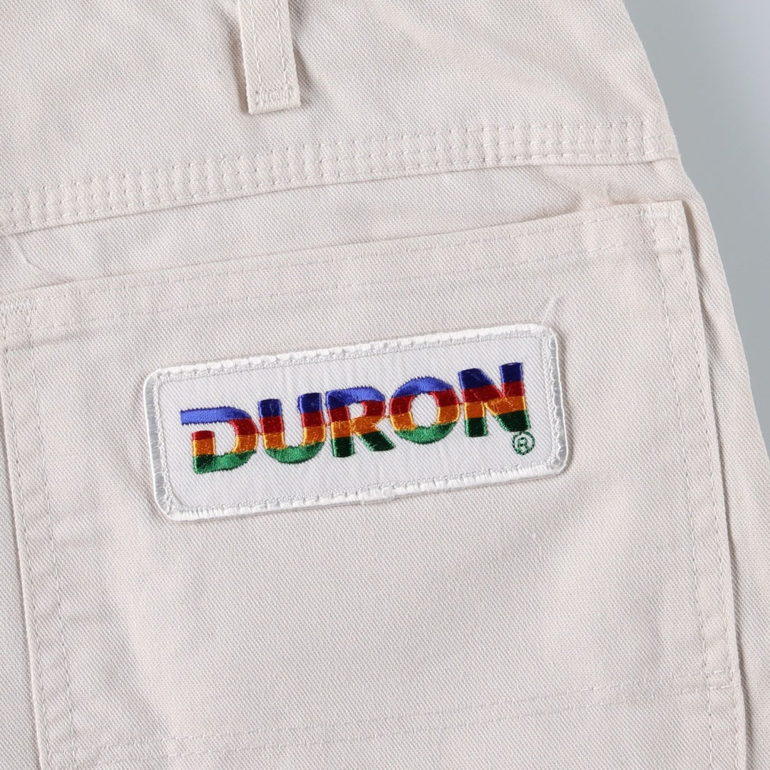 Dickies DURON White Painter Shorts, Men's Size W34 (approx.) cotton Beige type Vintage Second Hand