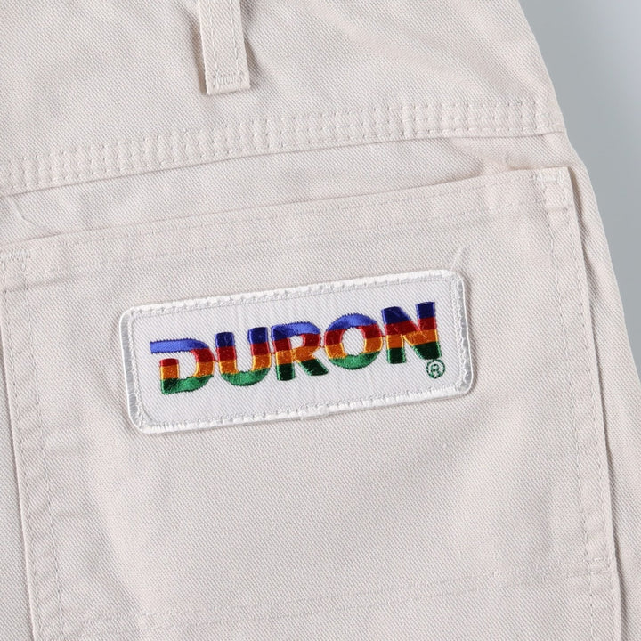 Dickies DURON White Painter Shorts, Men's Size W34 (approx.) cotton Beige type Vintage Second Hand