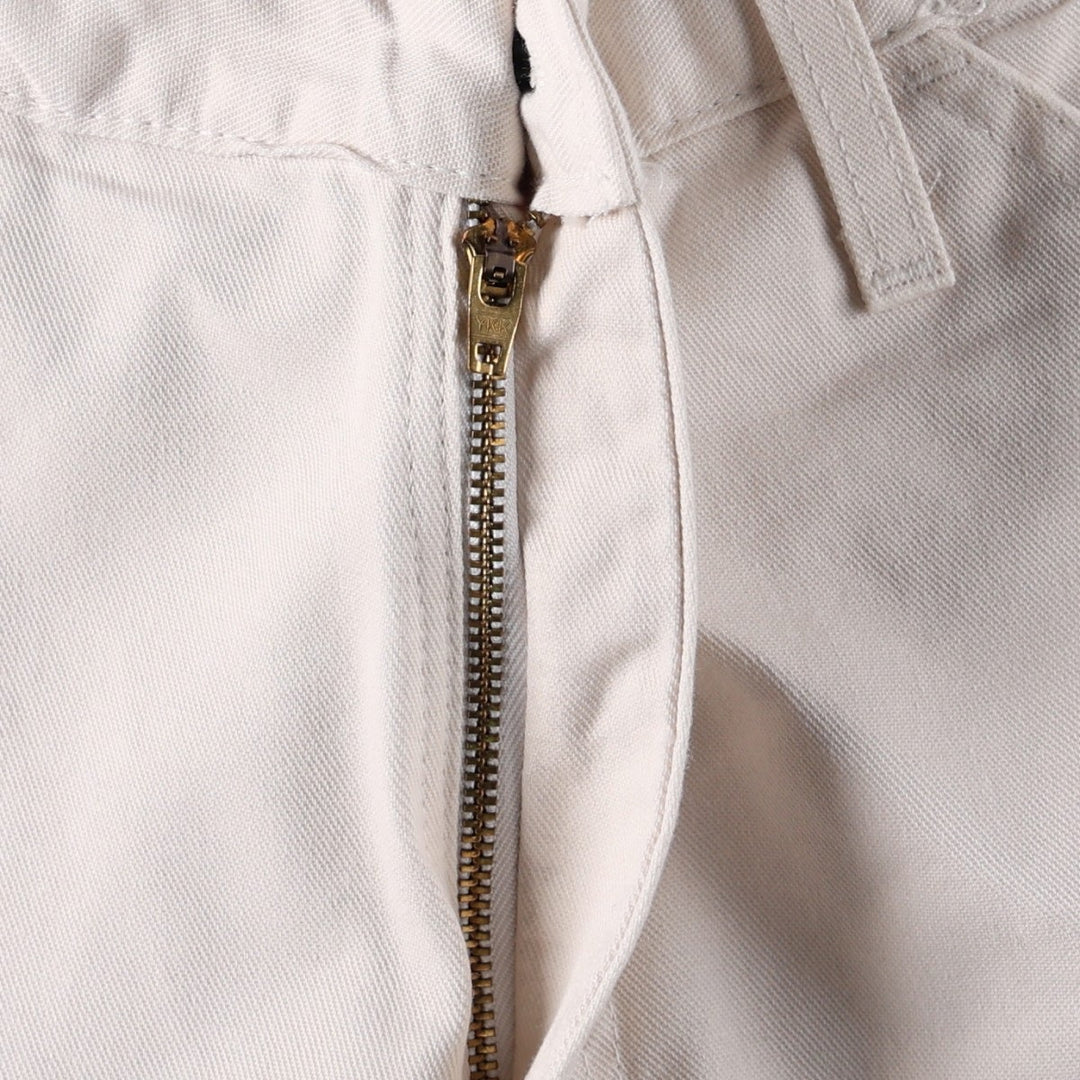 Dickies DURON White Painter Shorts, Men's Size W34 (approx.) cotton Beige type Vintage Second Hand