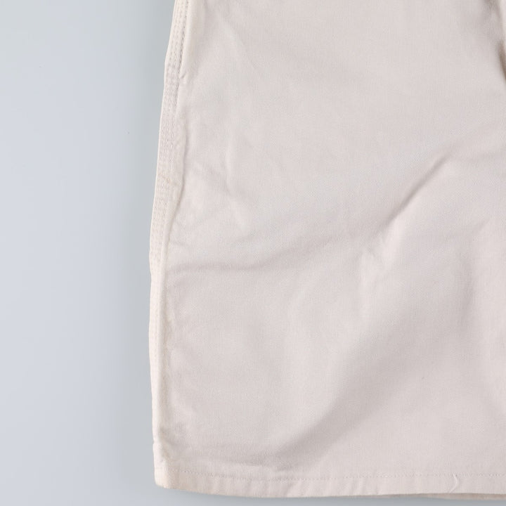 Dickies DURON White Painter Shorts, Men's Size W34 (approx.) cotton Beige type Vintage Second Hand