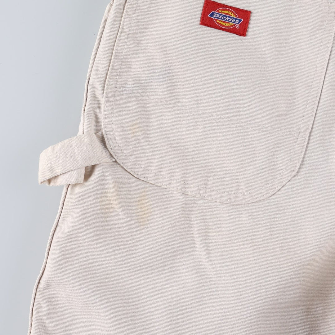 Dickies DURON White Painter Shorts, Men's Size W34 (approx.) cotton Beige type Vintage Second Hand