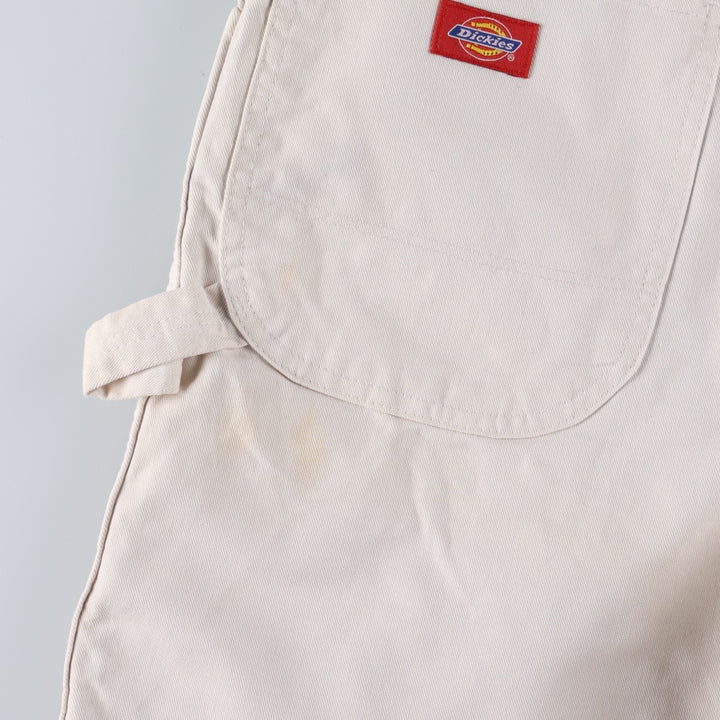 Dickies DURON White Painter Shorts, Men's Size W34 (approx.) cotton Beige type Vintage Second Hand