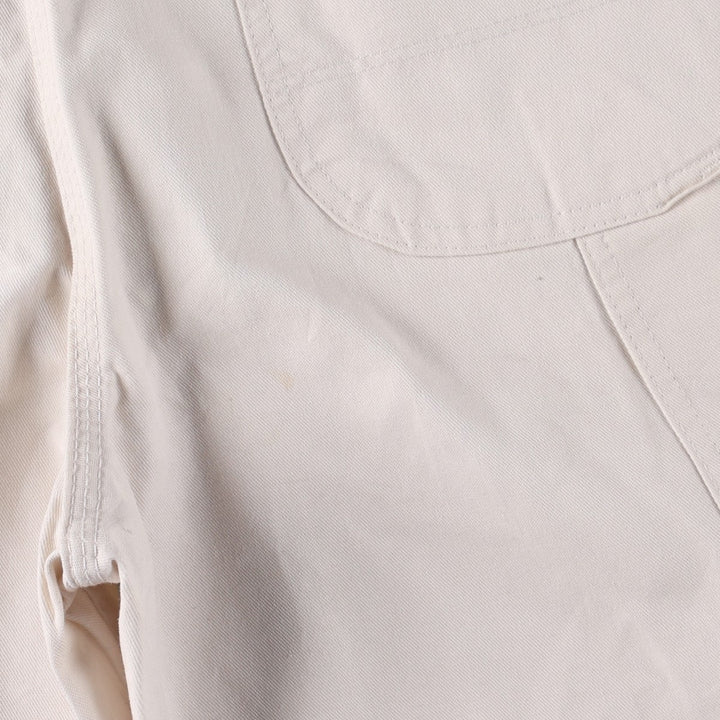 Dickies DURON White Painter Shorts, Men's Size W34 (approx.) cotton Beige type Vintage Second Hand