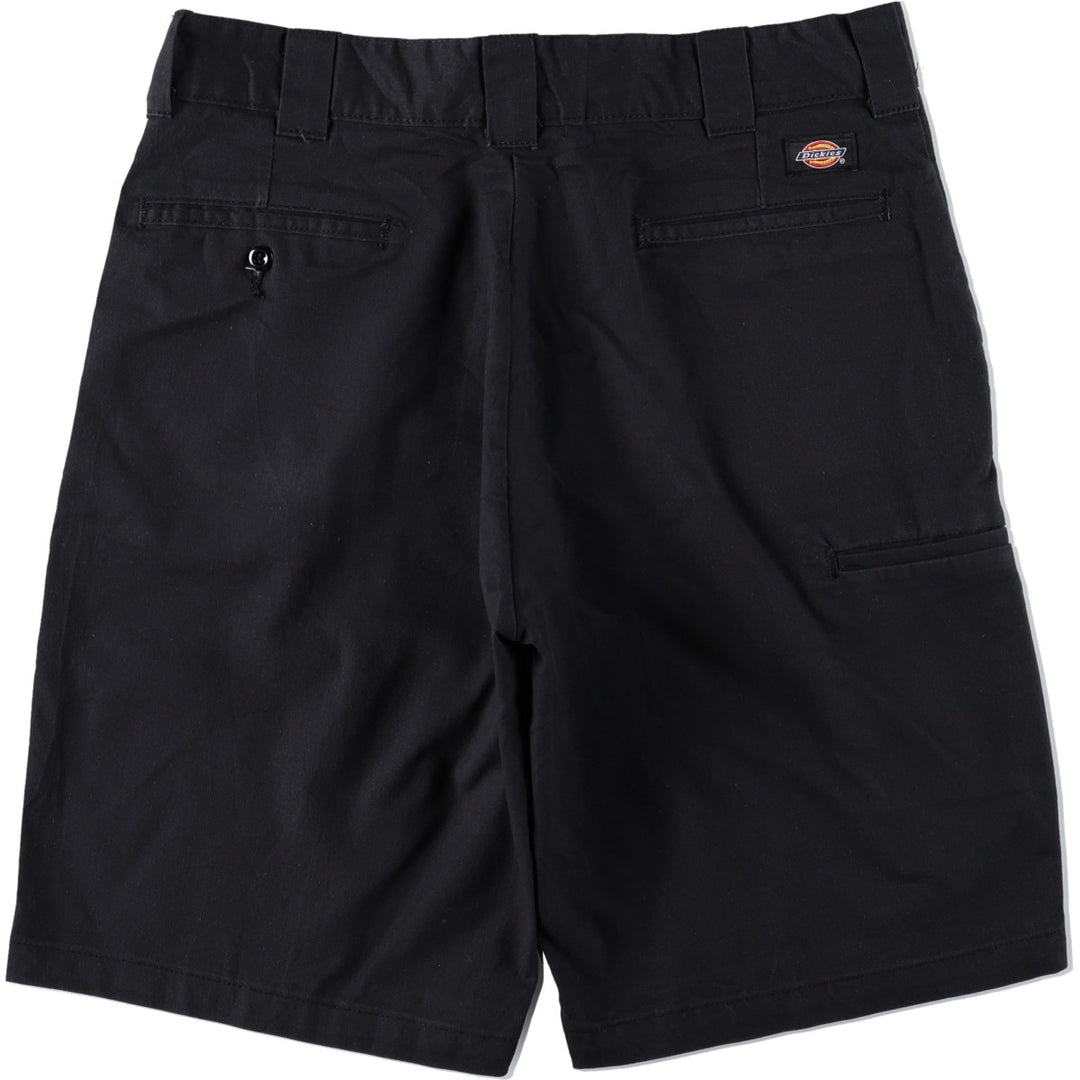 Dickies Relaxed Fit FLEX Work Shorts (Men's, equivalent to W34) polyester black type Vintage Second Hand