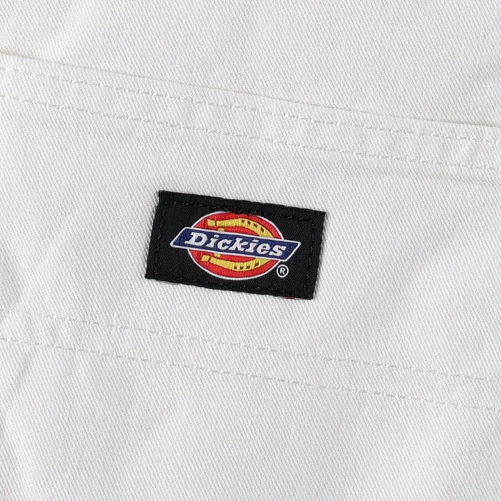 Dickies Sherwin Williams White Denim Painter Shorts, Men's Size W34 (approx.) cotton white type Vintage Second Hand