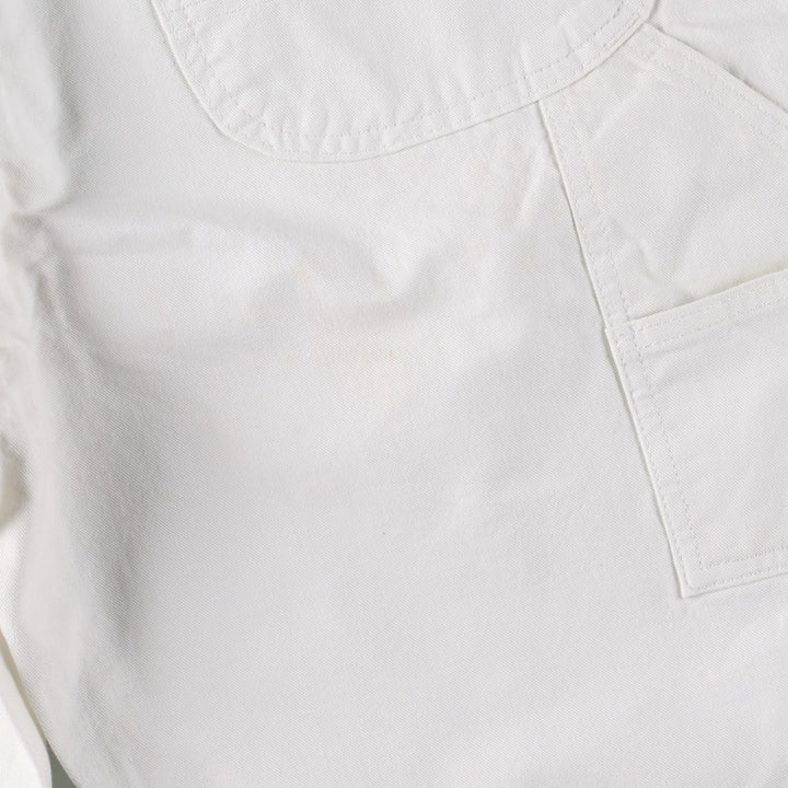 Dickies Sherwin Williams White Denim Painter Shorts, Men's Size W34 (approx.) cotton white type Vintage Second Hand