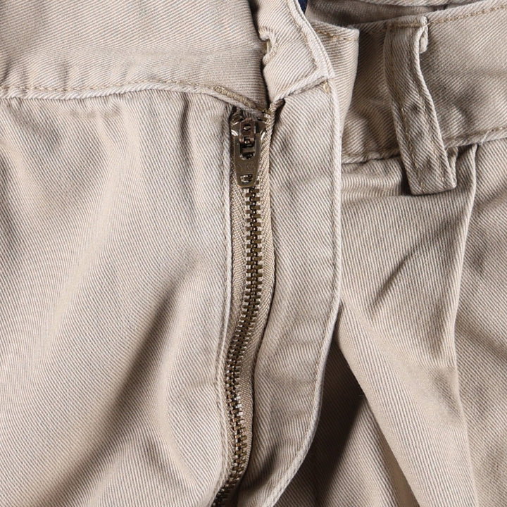 Ralph Lauren POLO JEANS COMPANY Two-Pleat Chino Shorts, Men's Size W34 (approx.) cotton Beige type Vintage Second Hand