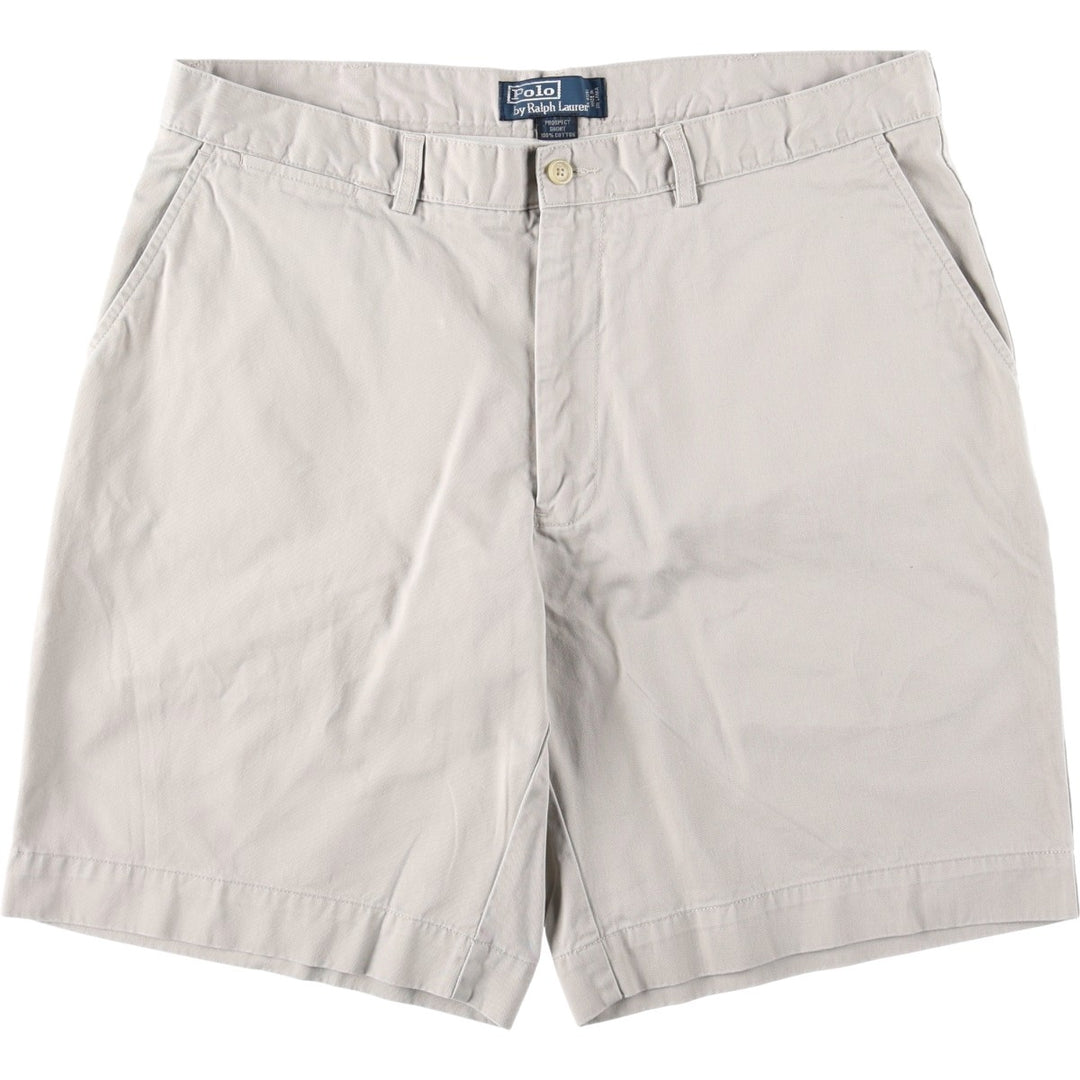 Ralph Lauren POLO by Ralph Lauren PROSPECT SHORT chino shorts, men's size W37 cotton Beige type Vintage Second Hand
