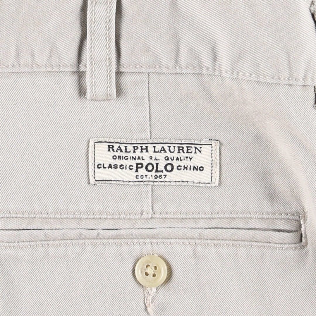 Ralph Lauren POLO by Ralph Lauren PROSPECT SHORT chino shorts, men's size W37 cotton Beige type Vintage Second Hand