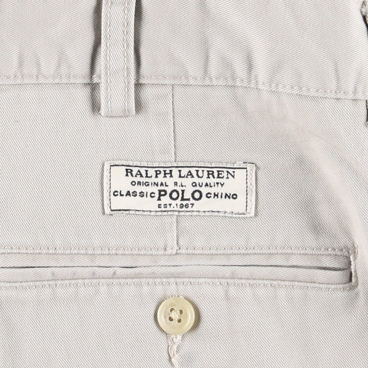 Ralph Lauren POLO by Ralph Lauren PROSPECT SHORT chino shorts, men's size W37 cotton Beige type Vintage Second Hand