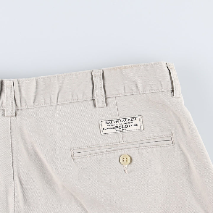 Ralph Lauren POLO by Ralph Lauren PROSPECT SHORT chino shorts, men's size W37 cotton Beige type Vintage Second Hand