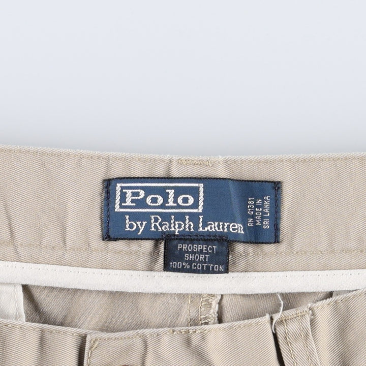 Ralph Lauren POLO by Ralph Lauren PROSPECT SHORT Chino shorts Short pants Men's w36 equivalent cotton Beige type Vintage Second Hand
