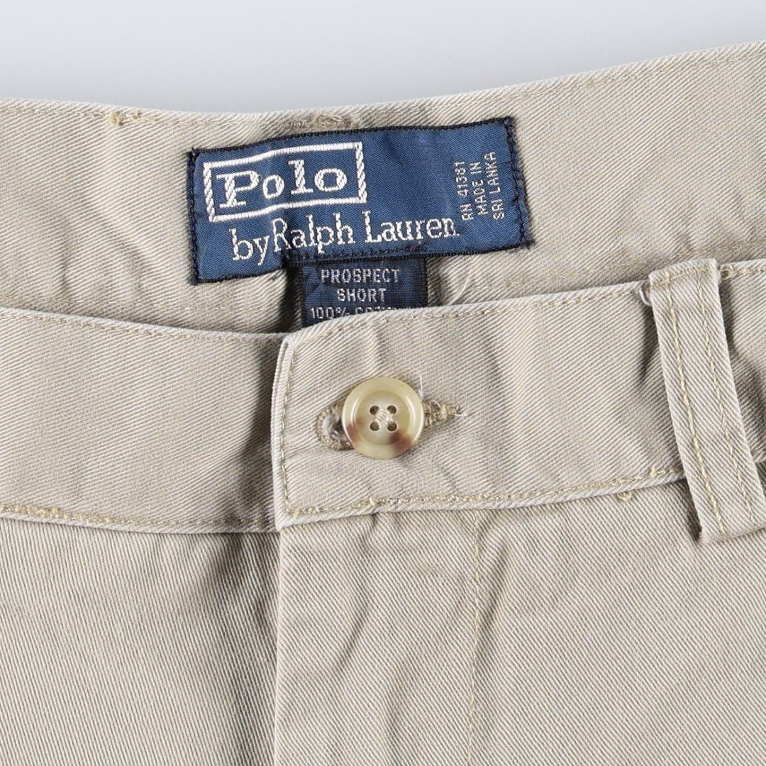 Ralph Lauren POLO by Ralph Lauren PROSPECT SHORT Chino shorts Short pants Men's w35 equivalent cotton Beige type Vintage Second Hand