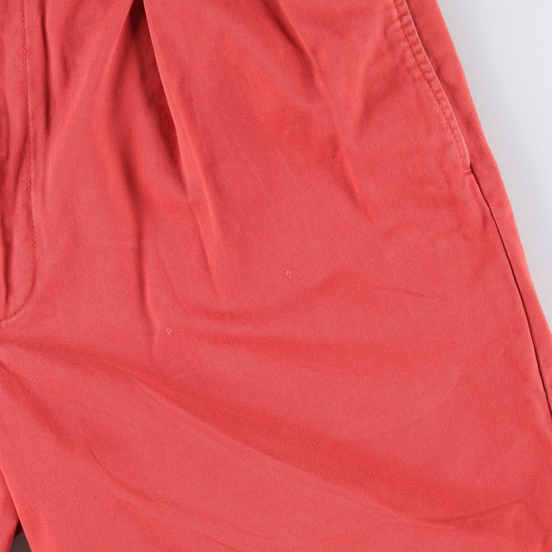 Ralph Lauren POLO by Ralph Lauren TYLER SHORT Two-pleat chino shorts, short pants, men's size W36 cotton red type Vintage Second Hand
