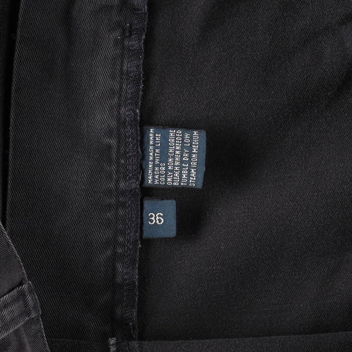 Ralph Lauren POLO by Ralph Lauren TYLER SHORT Two-pleat chino shorts, short pants, men's w35 equivalent cotton navy blue type Vintage Second Hand