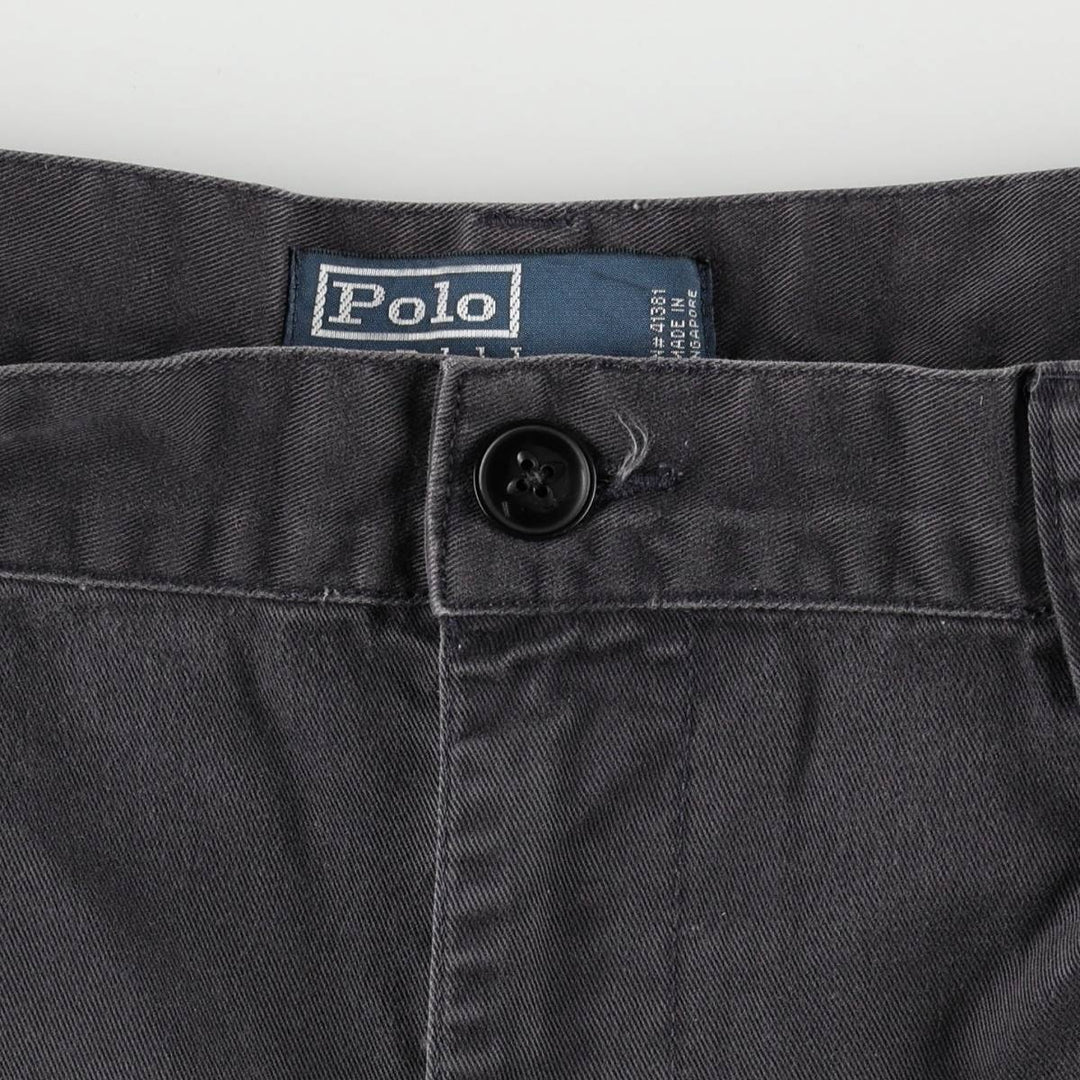 Ralph Lauren POLO by Ralph Lauren TYLER SHORT Two-pleat chino shorts, short pants, men's w35 equivalent cotton navy blue type Vintage Second Hand