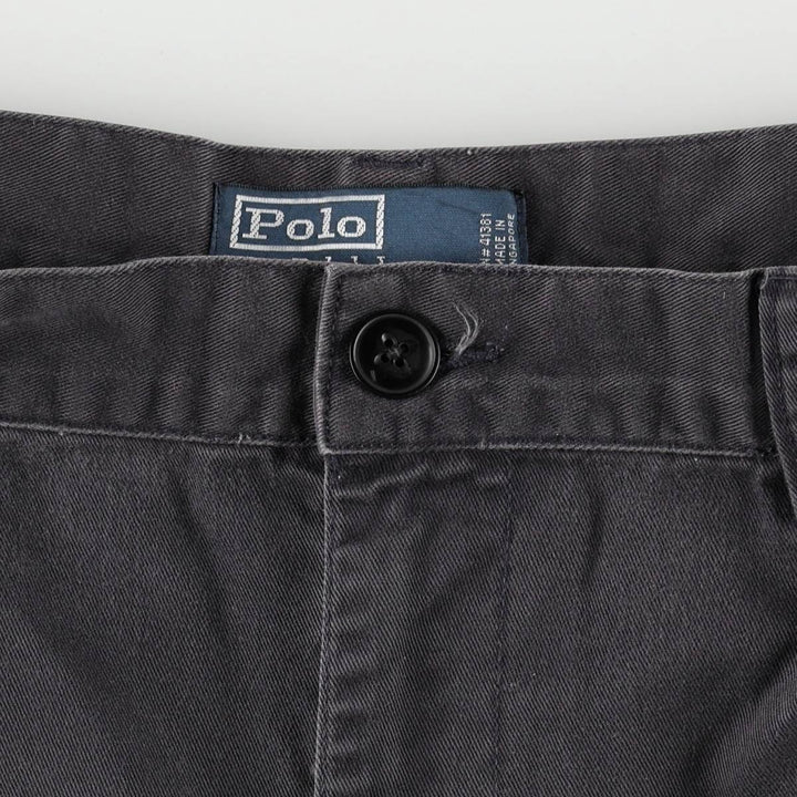 Ralph Lauren POLO by Ralph Lauren TYLER SHORT Two-pleat chino shorts, short pants, men's w35 equivalent cotton navy blue type Vintage Second Hand