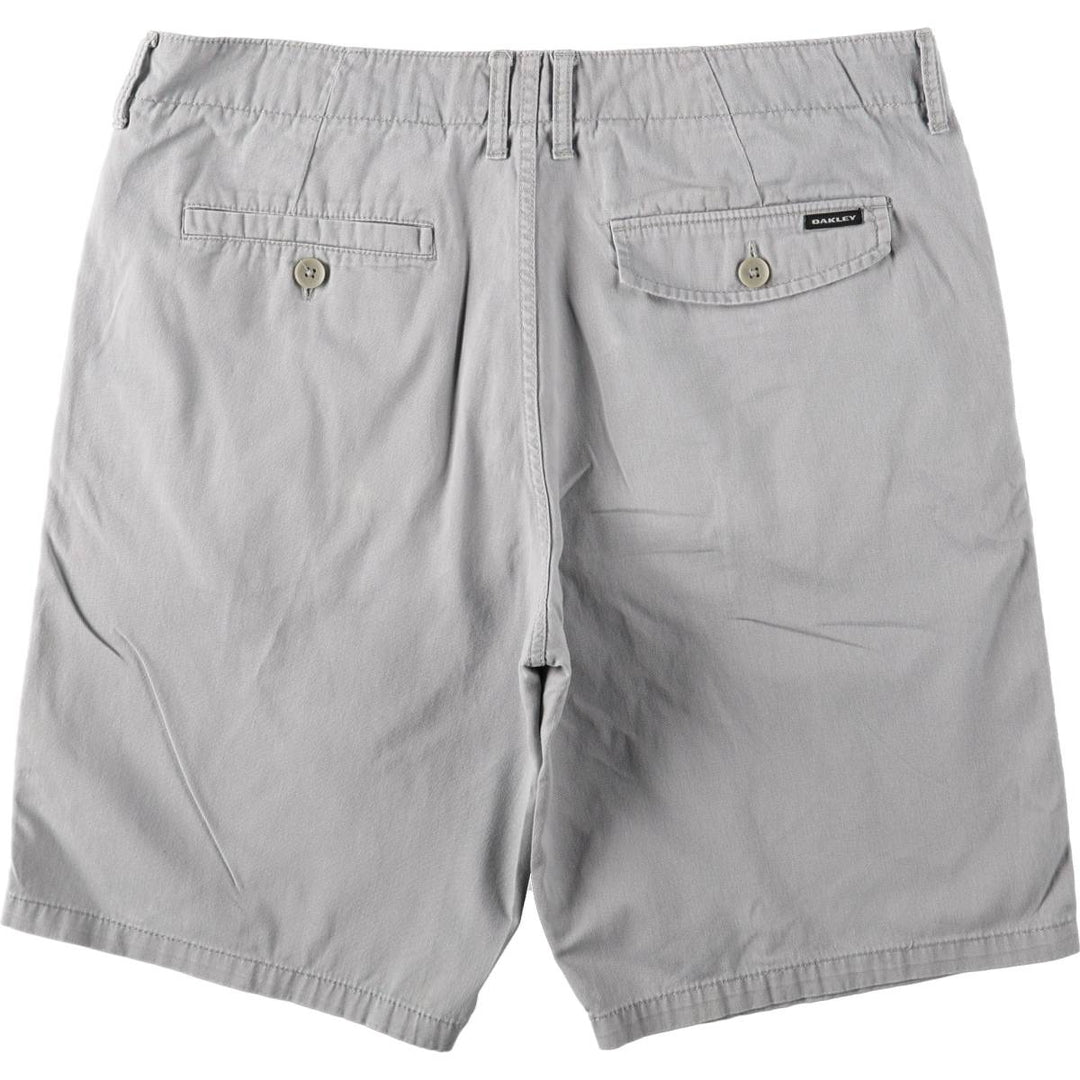 Oakley Regular Fit Chino Shorts, Men's Size W38 (approx.) cotton gray type Vintage Second Hand