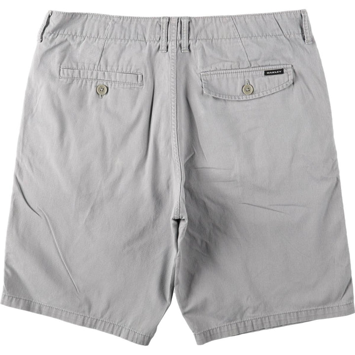 Oakley Regular Fit Chino Shorts, Men's Size W38 (approx.) cotton gray type Vintage Second Hand