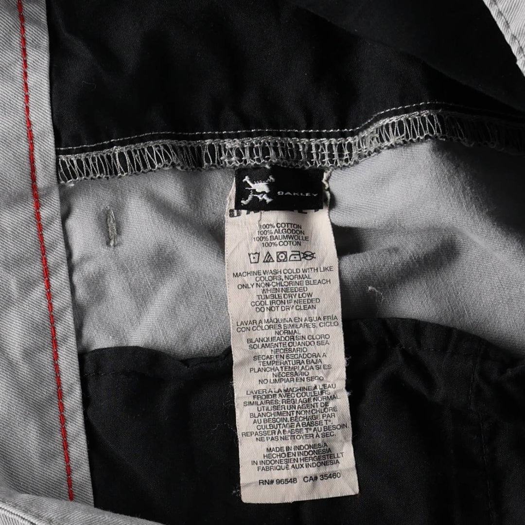 Oakley Regular Fit Chino Shorts, Men's Size W38 (approx.) cotton gray type Vintage Second Hand