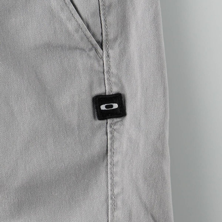 Oakley Regular Fit Chino Shorts, Men's Size W38 (approx.) cotton gray type Vintage Second Hand