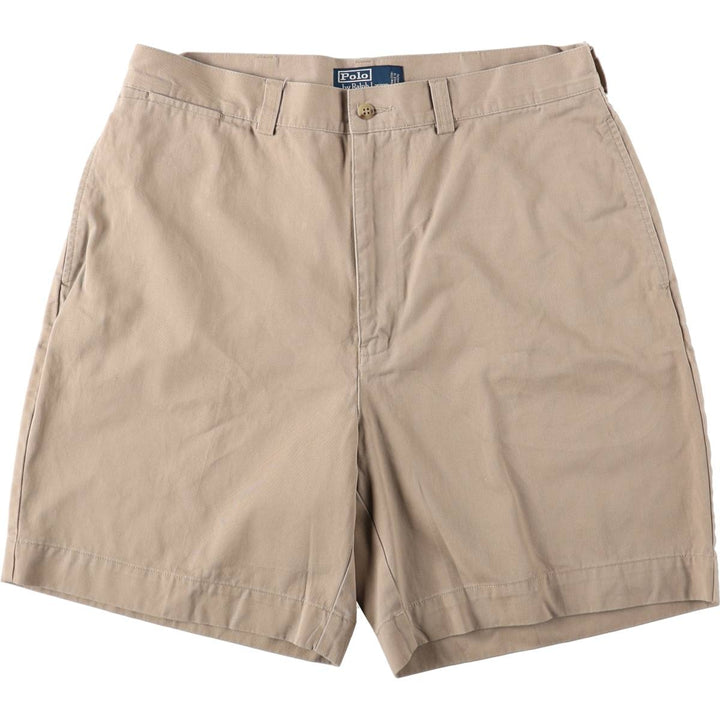 Ralph Lauren POLO by Ralph Lauren PHILIP SHORT Chino Shorts, Men's Size W36 cotton Khaki type beige Vintage Second Hand