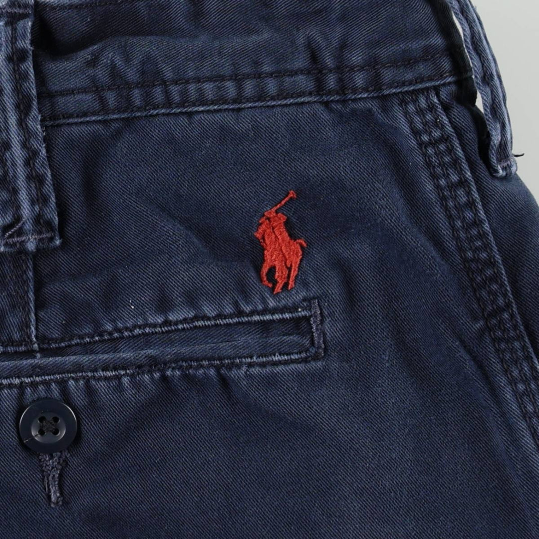Ralph Lauren POLO RALPH LAUREN Relaxed Fit Chino Shorts, Men's Size W35 (approx.) cotton navy blue type Vintage Second Hand