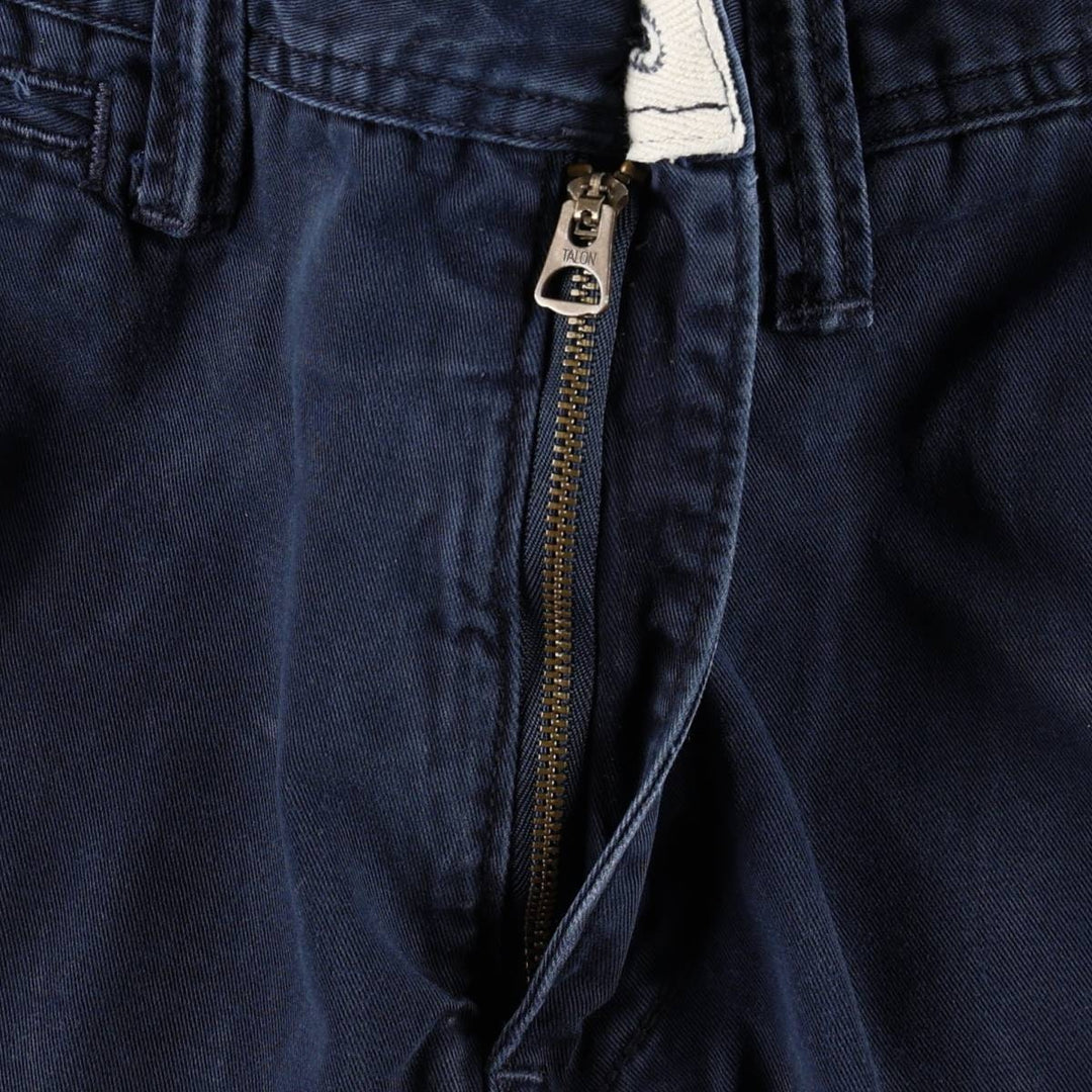 Ralph Lauren POLO RALPH LAUREN Relaxed Fit Chino Shorts, Men's Size W35 (approx.) cotton navy blue type Vintage Second Hand