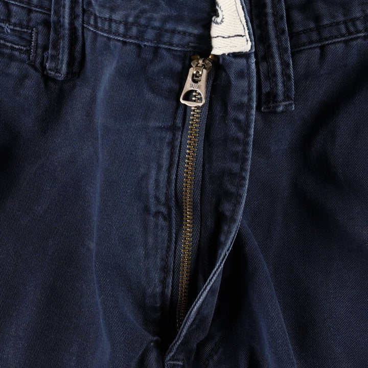Ralph Lauren POLO RALPH LAUREN Relaxed Fit Chino Shorts, Men's Size W35 (approx.) cotton navy blue type Vintage Second Hand
