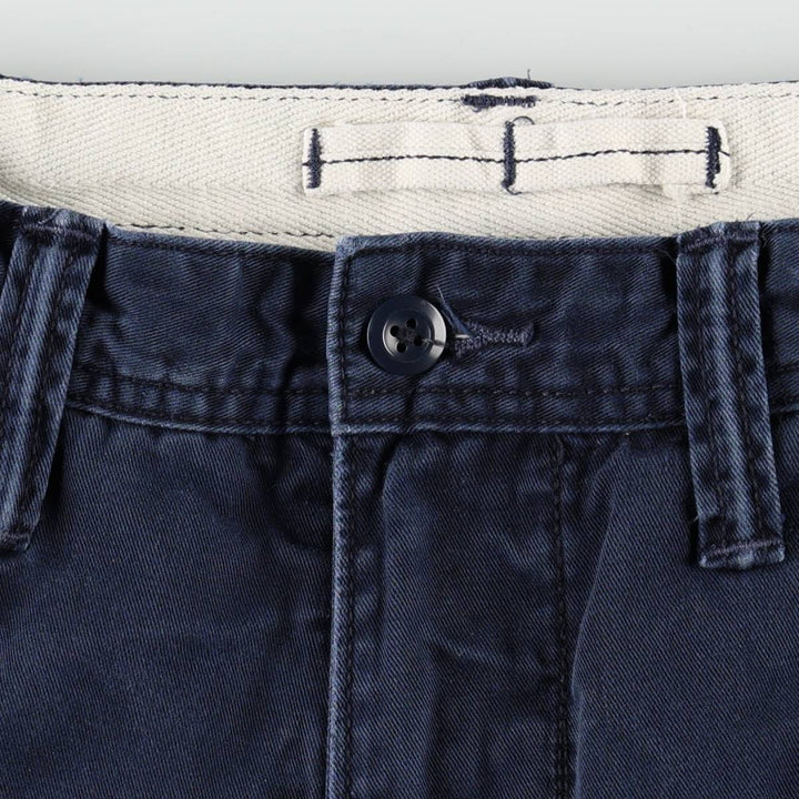 Ralph Lauren POLO RALPH LAUREN Relaxed Fit Chino Shorts, Men's Size W35 (approx.) cotton navy blue type Vintage Second Hand