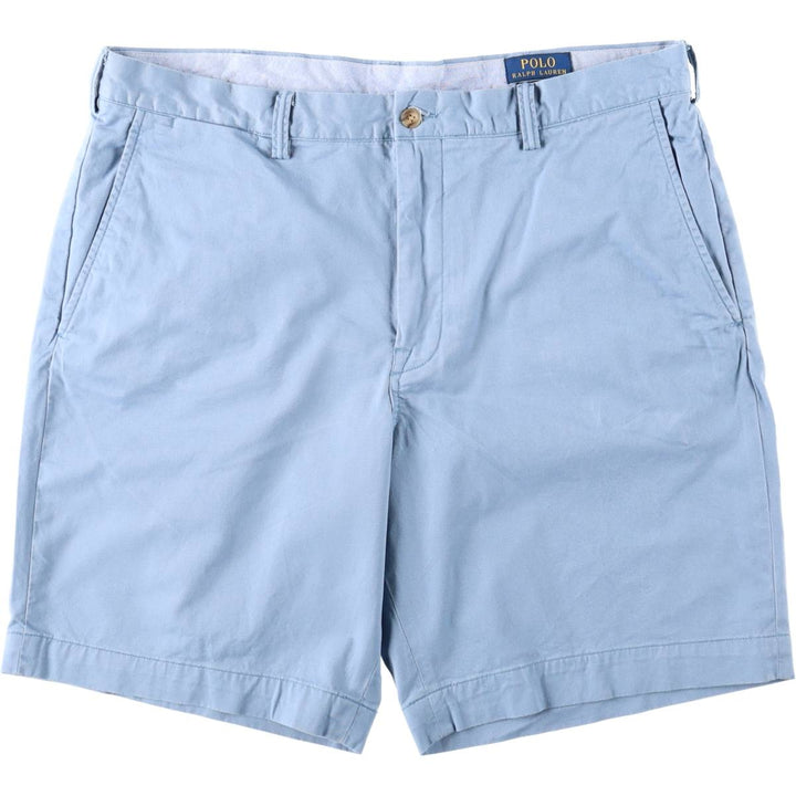 Ralph Lauren POLO RALPH LAUREN STRETCH CLASSIC FIT Chino Shorts (Men's size W38 equivalent) cotton Blue type light blue Vintage Second Hand