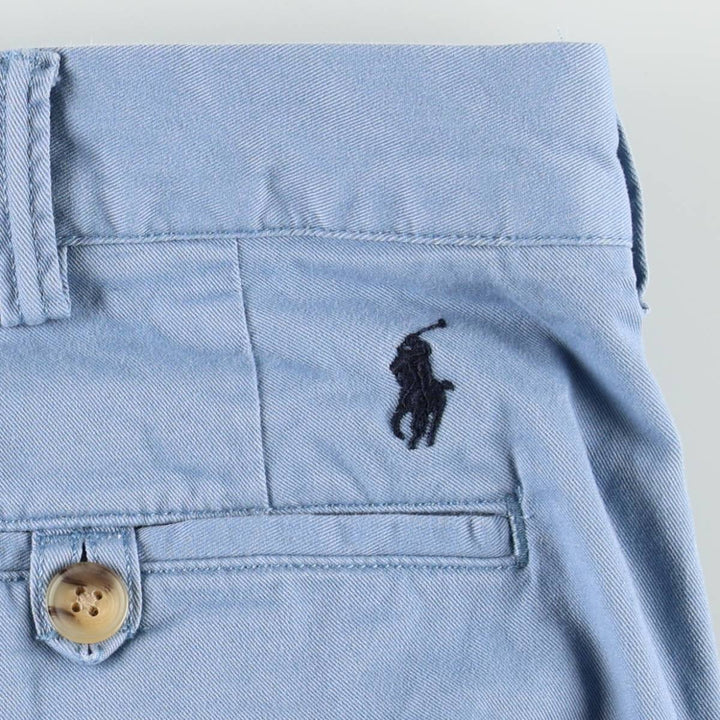 Ralph Lauren POLO RALPH LAUREN STRETCH CLASSIC FIT Chino Shorts (Men's size W38 equivalent) cotton Blue type light blue Vintage Second Hand