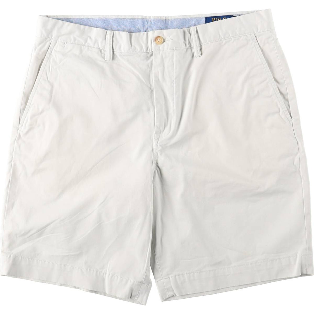 Ralph Lauren POLO RALPH LAUREN CLASSIC FIT 9" Chino Shorts (Men's size W36 equivalent) cotton white type Vintage Second Hand