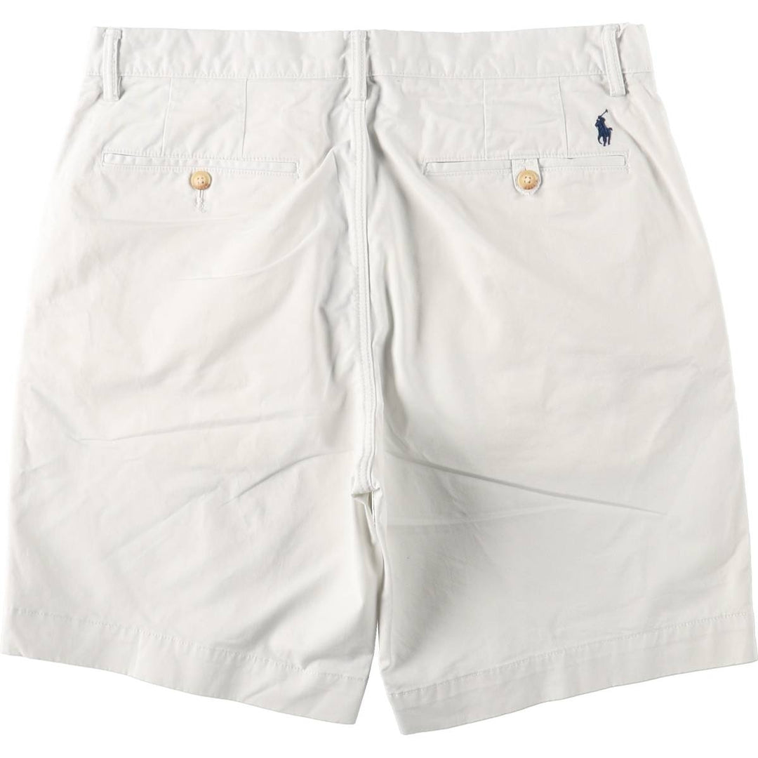 Ralph Lauren POLO RALPH LAUREN CLASSIC FIT 9" Chino Shorts (Men's size W36 equivalent) cotton white type Vintage Second Hand