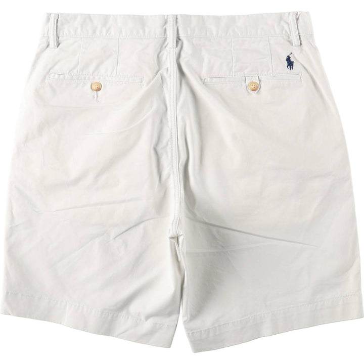 Ralph Lauren POLO RALPH LAUREN CLASSIC FIT 9" Chino Shorts (Men's size W36 equivalent) cotton white type Vintage Second Hand