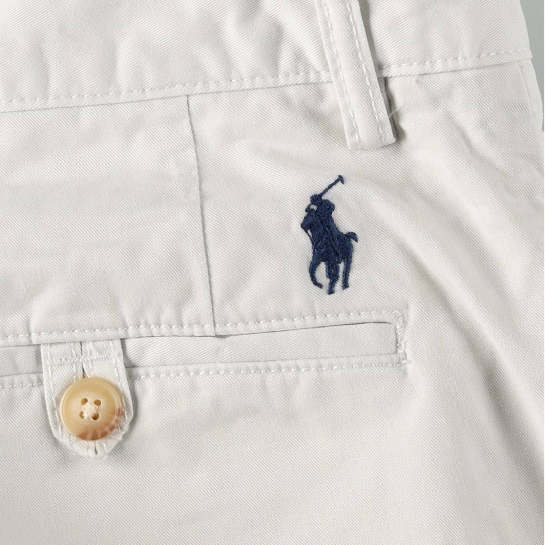 Ralph Lauren POLO RALPH LAUREN CLASSIC FIT 9" Chino Shorts (Men's size W36 equivalent) cotton white type Vintage Second Hand