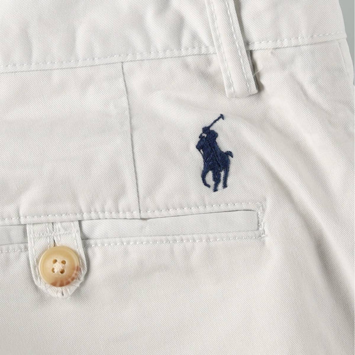 Ralph Lauren POLO RALPH LAUREN CLASSIC FIT 9" Chino Shorts (Men's size W36 equivalent) cotton white type Vintage Second Hand