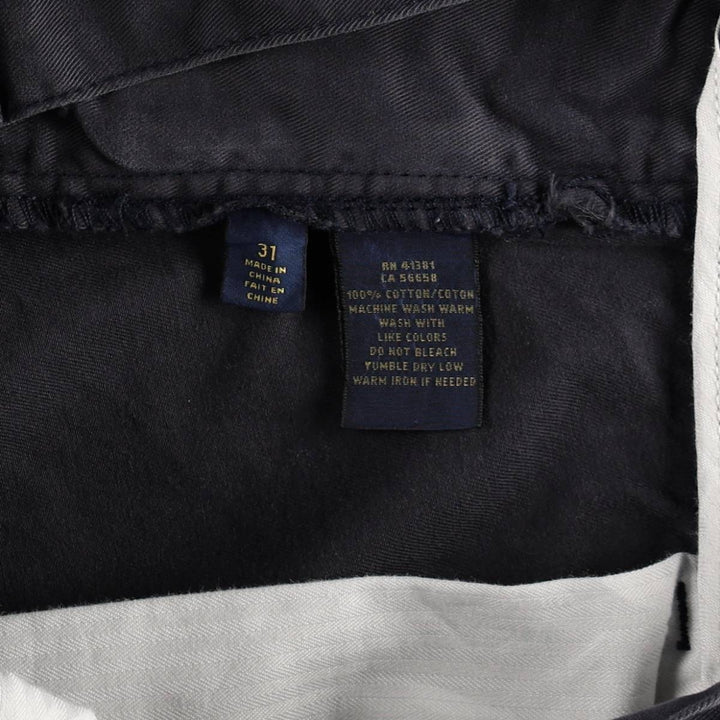 Ralph Lauren POLO RALPH LAUREN Chino Shorts, Men's Size W32 (approx.) cotton navy blue type Vintage Second Hand