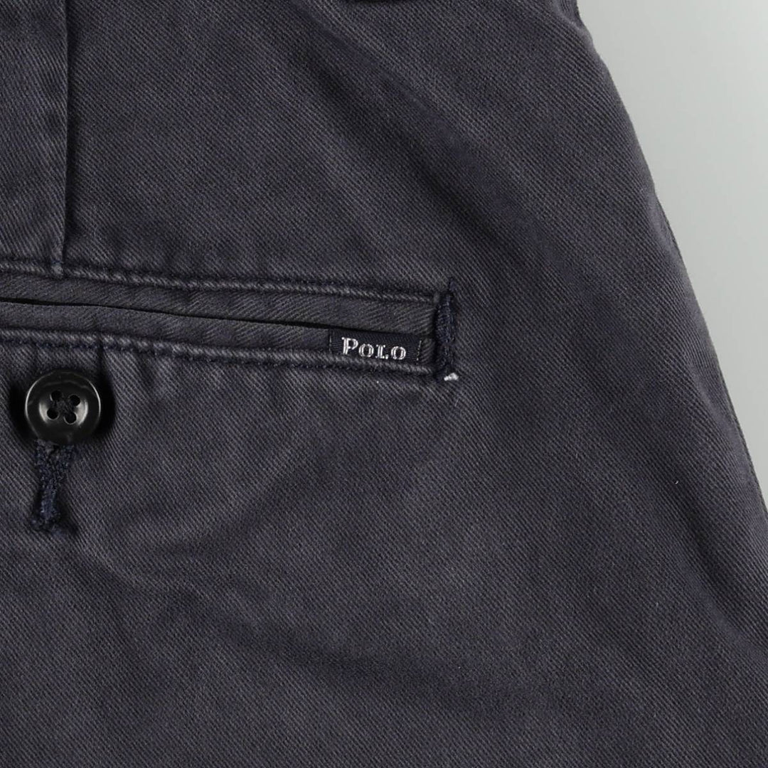 Ralph Lauren POLO RALPH LAUREN Chino Shorts, Men's Size W32 (approx.) cotton navy blue type Vintage Second Hand