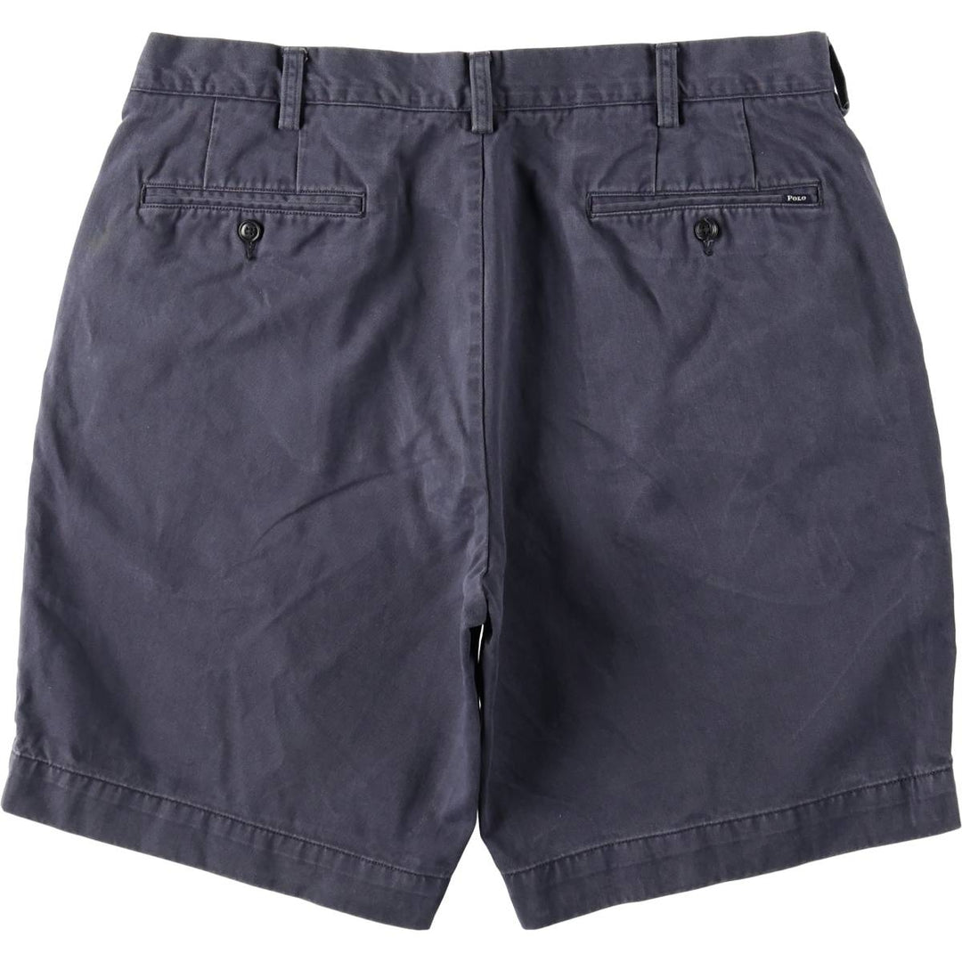 Ralph Lauren POLO RALPH LAUREN CLASSIC FIT 9" Chino Shorts (Men's size W35 equivalent) cotton navy blue type Vintage Second Hand