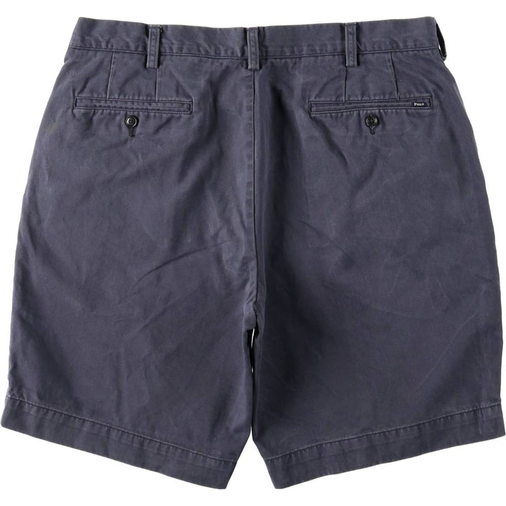 Ralph Lauren POLO RALPH LAUREN CLASSIC FIT 9" Chino Shorts (Men's size W35 equivalent) cotton navy blue type Vintage Second Hand